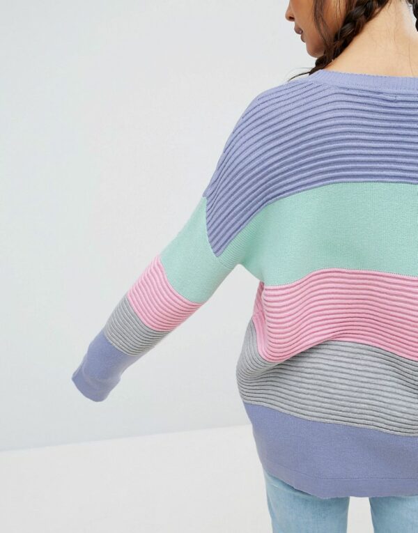 T-Shirt With Contrast Sleeve In Slub Fabric